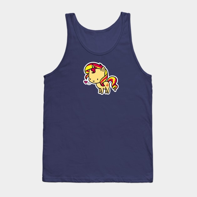 Sunset Shimmer chibi Tank Top by Drawirm